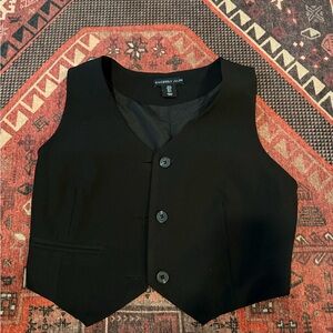 Sincerely Jules Black Button Down Vest